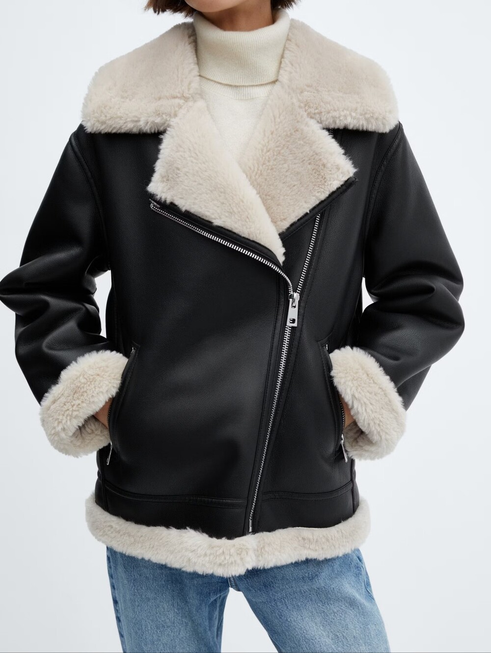 Mango Double-faced faux-leather jacket - Picture 4 of 10